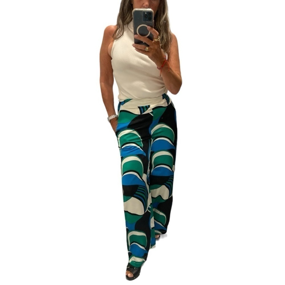 House of Harlow 1960 Multicolor Wide Leg Pullover Pants.Size S